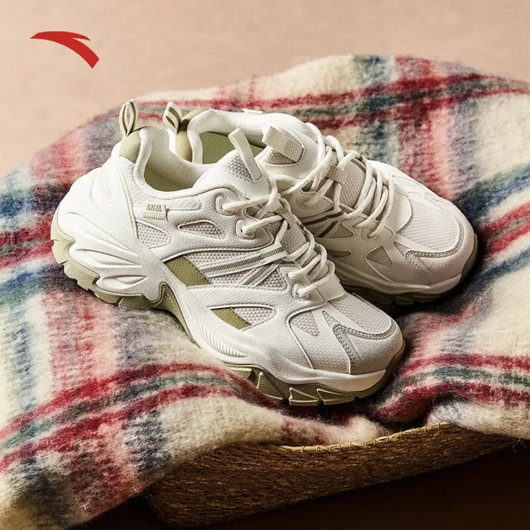 ANTA/安踏花朵女款老爹鞋时尚休闲厚底老爹鞋百搭潮流透气老爹鞋