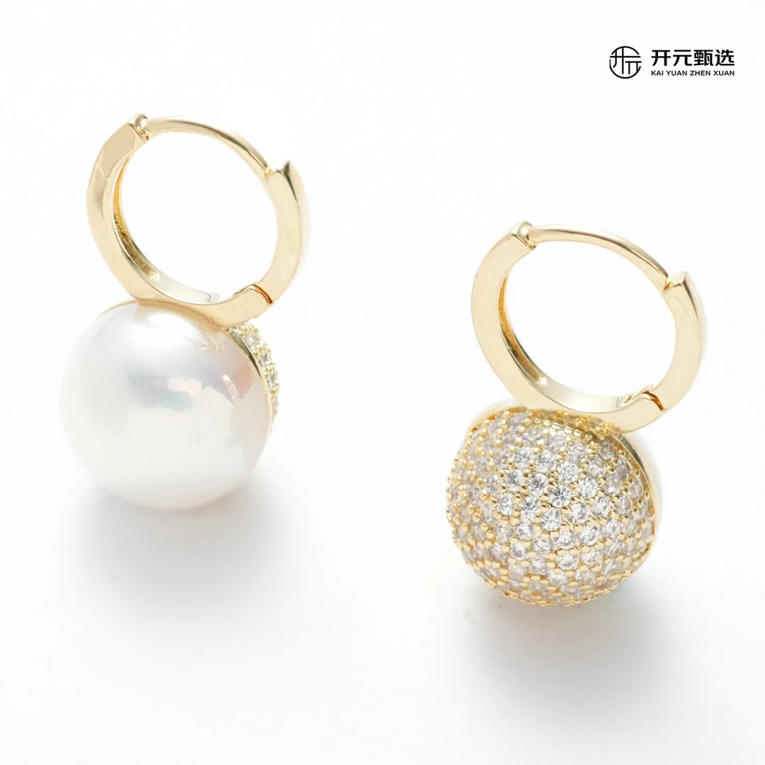 铜合金仿珍珠耳饰 星星点灯 轻奢时尚百搭小众耳环