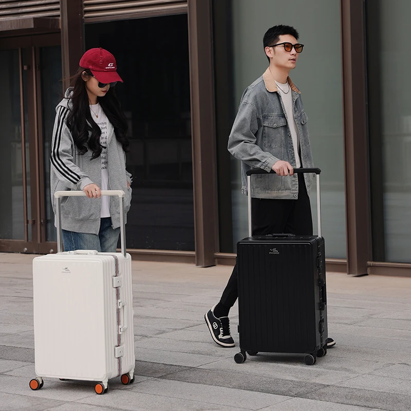 宽拉杆铝框防水韩版轻便ins旅行拉杆箱时尚网红万向登机行李箱