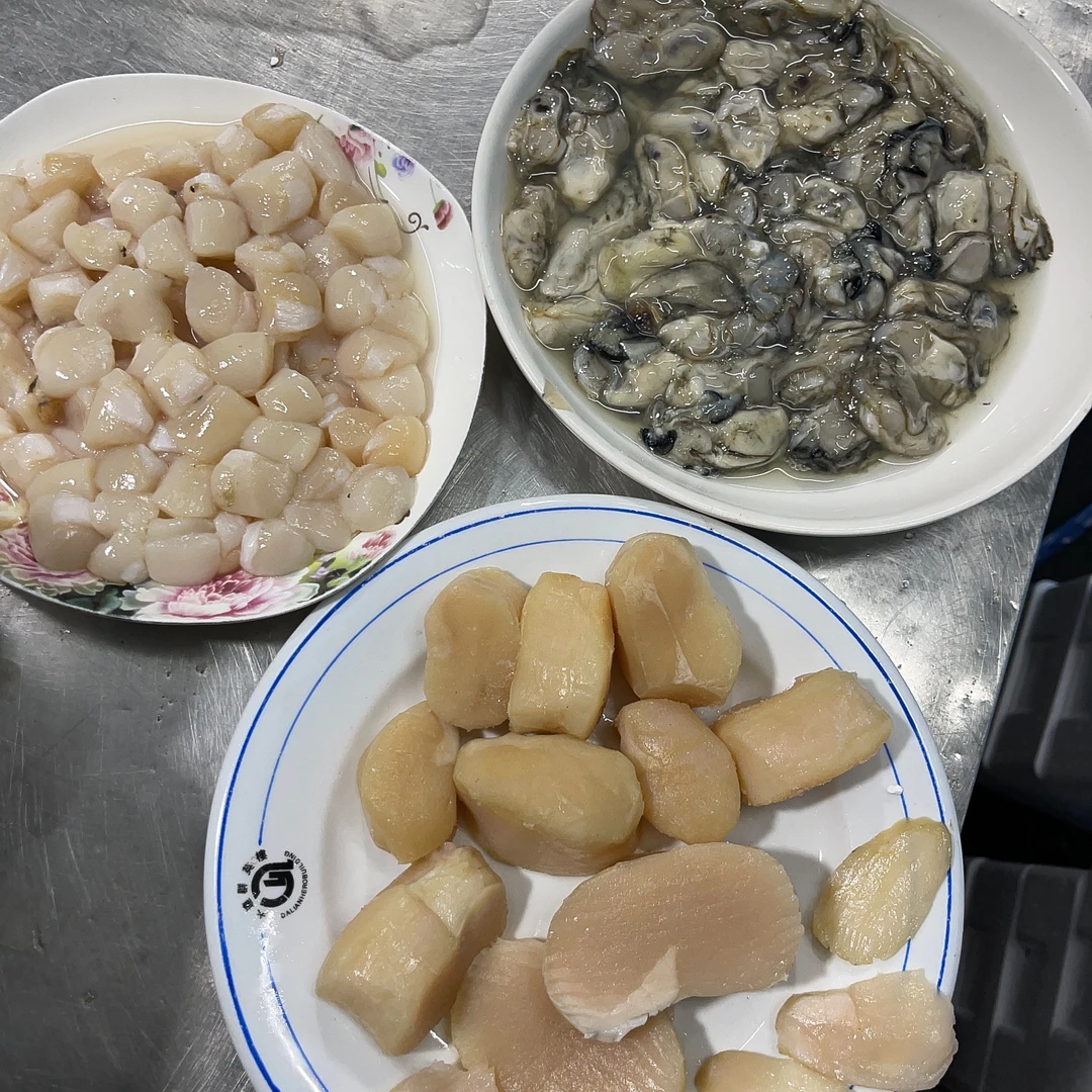 组合3包！海蛎肉扇贝丁瑶柱各一包，共3斤速冻发货包邮