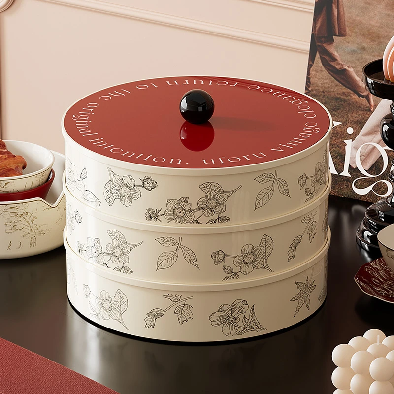 最新款2025高档过年客厅家用瓜子糖果水果盘干果零食干果收纳盒