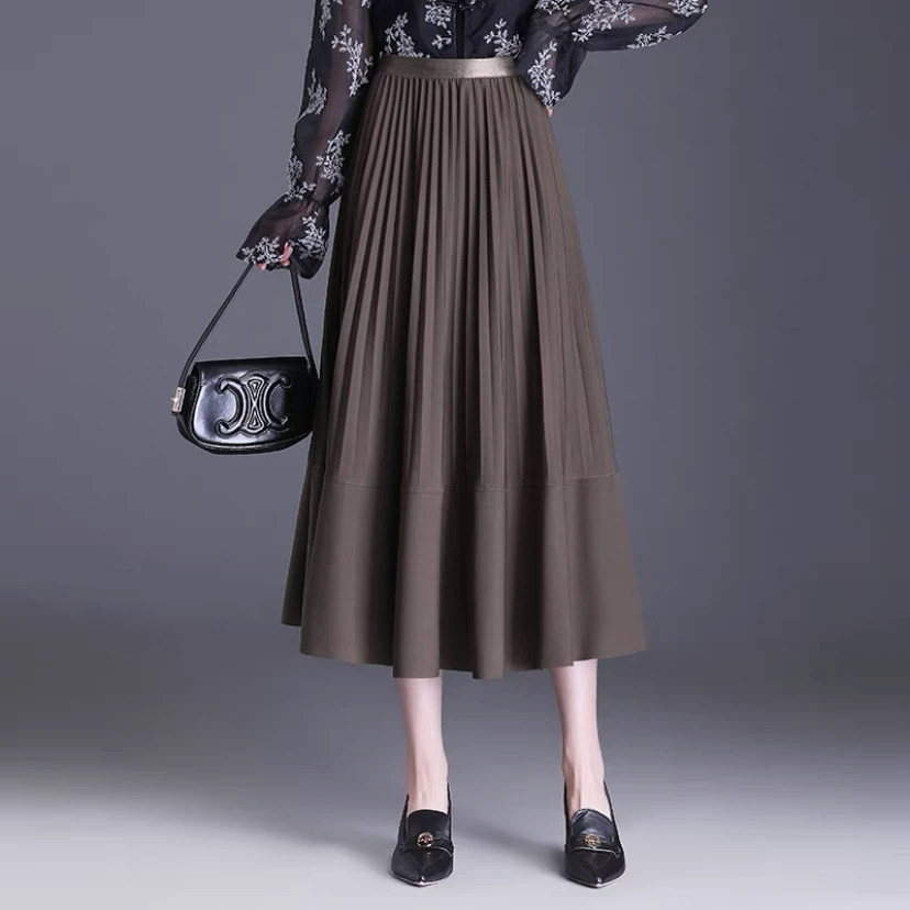 【秋款西装裙】2024时尚显瘦西装裙垂感半身裙时尚松紧腰中长款