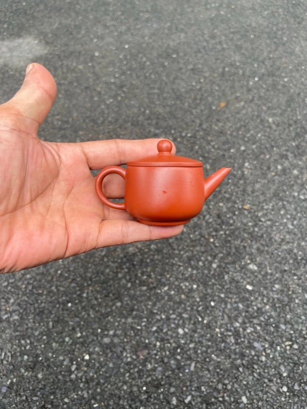 汉瓦款手拉壶茶具泡茶壶！朱泥！容量92毫升！做工精细！出水爆爽