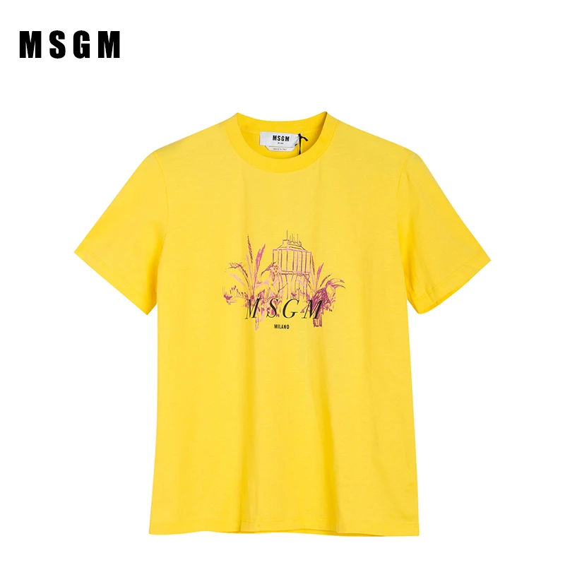 MSGM时尚休闲百搭 情侣套头T恤