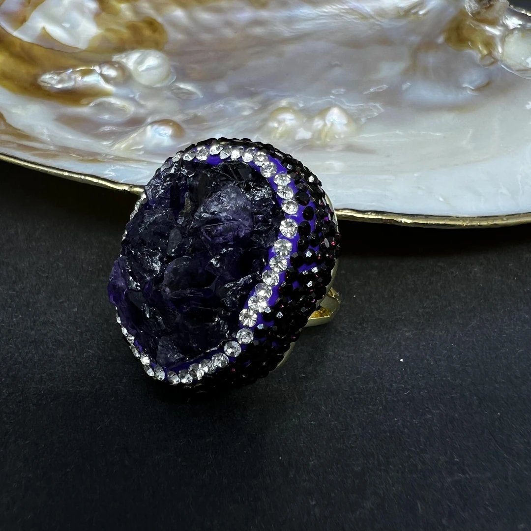 5130紫色花之舞戒指