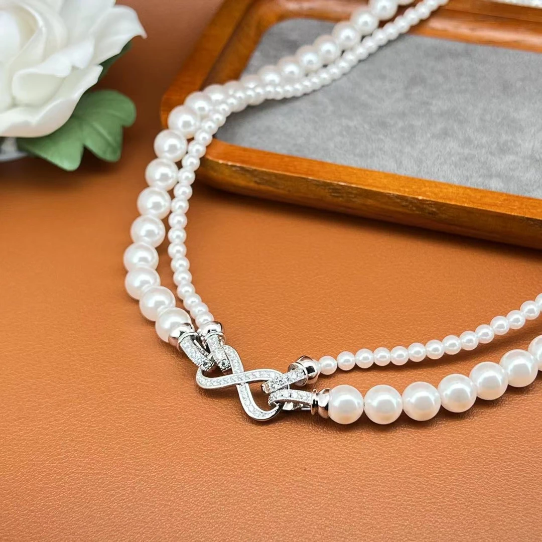 6378时尚白色8项链