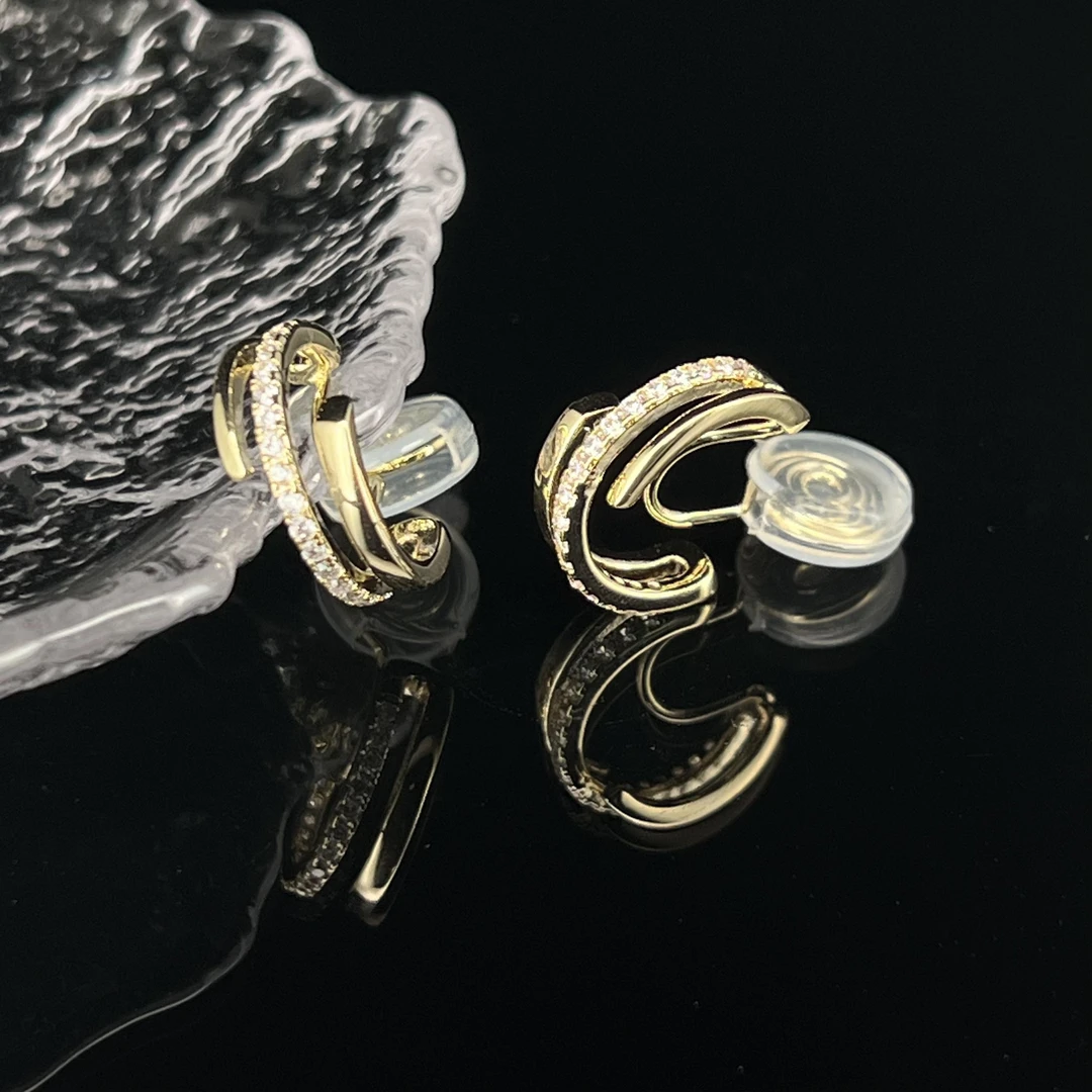 0521 黄颜色气质耳夹