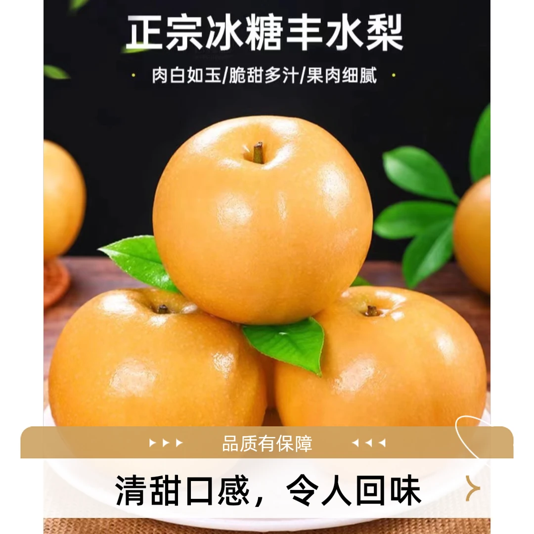山东应季水果冰糖丰水梨4.5斤装皮薄多汁坏果包赔