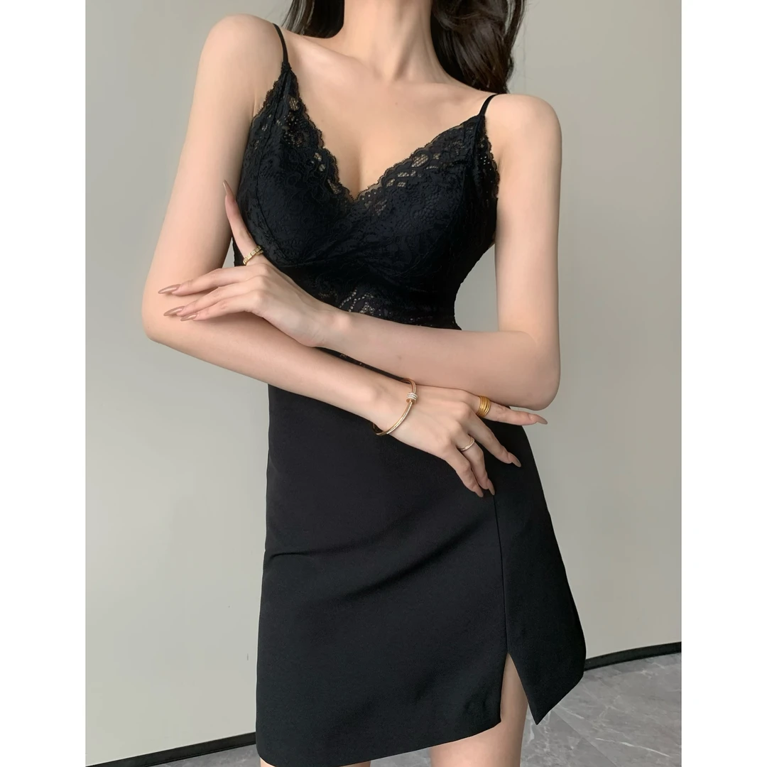 JIJINQI【现货】美背内搭2024新款蕾丝显瘦女背心打底  JINQC0527