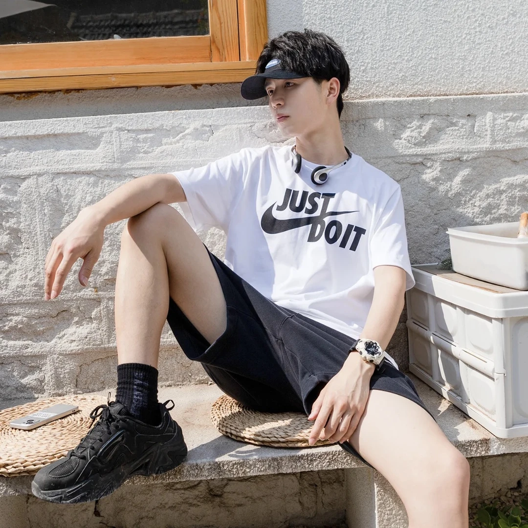 Nike/耐克春夏新款Sportswear经典Logo时尚运动印花短袖T恤AR5007