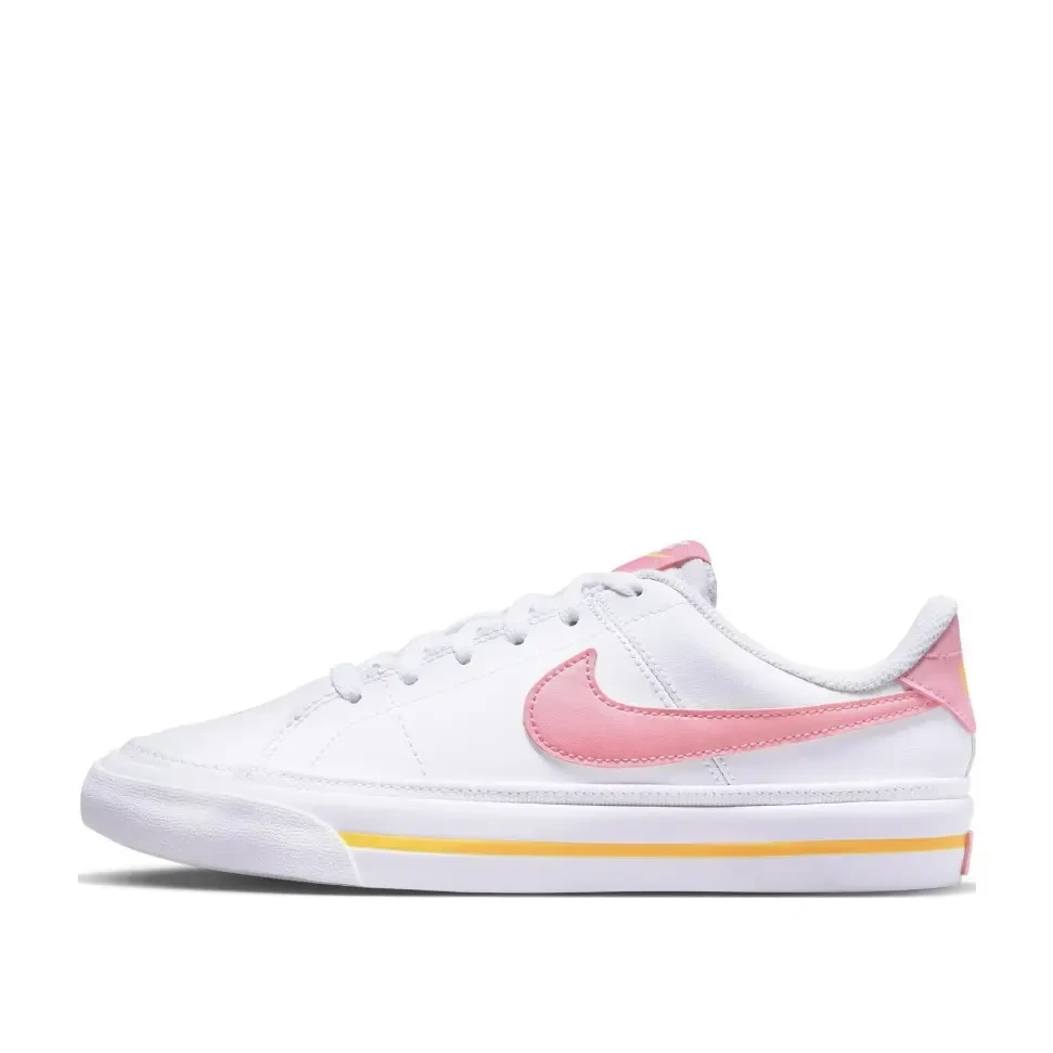 Nike/耐克Court Legacy(GS)简约休闲板鞋白粉色DA5380