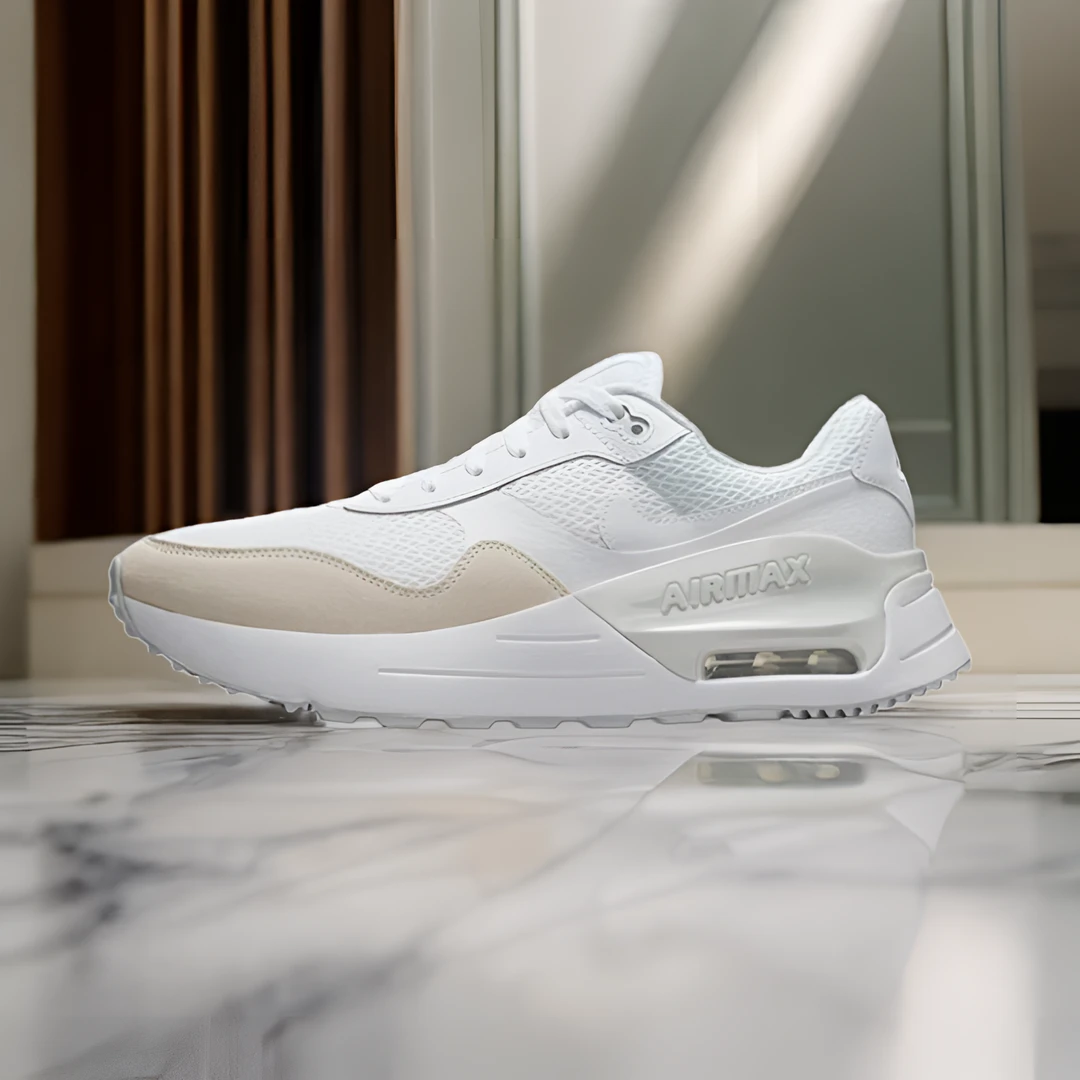 Nike耐克AIR MAX SYSTM男子春透气缓震灰白拼接跑步鞋DM9537-101
