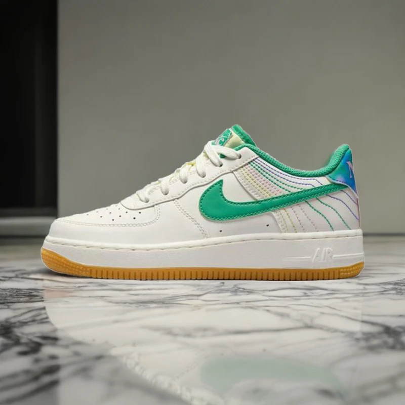 Nike Air Force 1 Low AF1白绿 空军一号透气低帮板鞋 FJ7540-100