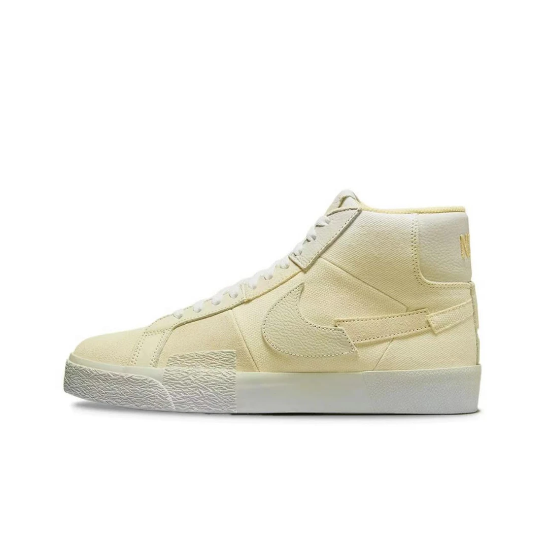 Nike耐克SB BLAZER男子春季高帮休闲轻便SB滑板鞋黄色DR9087-700