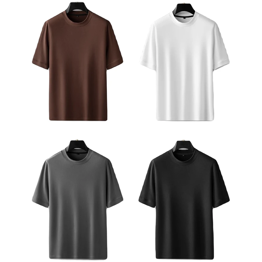 【展翔大码男装】澳绒黑科技贴身长袖短袖保暖舒适弹力圆领双面绒衫