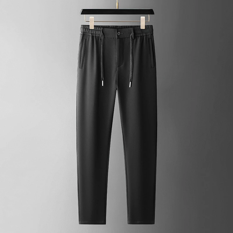 【展翔大码】春秋款男士加肥加大码松紧腰运动卫裤针织四面弹力休裤