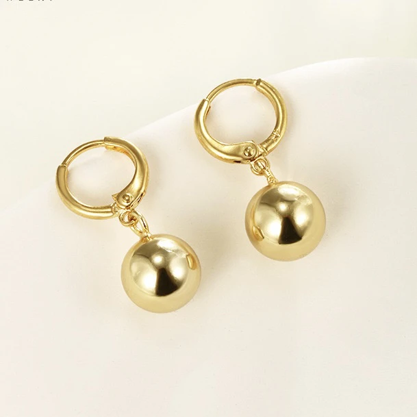 铜合金耳饰 【亮面圆珠耳筘款】时尚百搭气质，简约款耳环