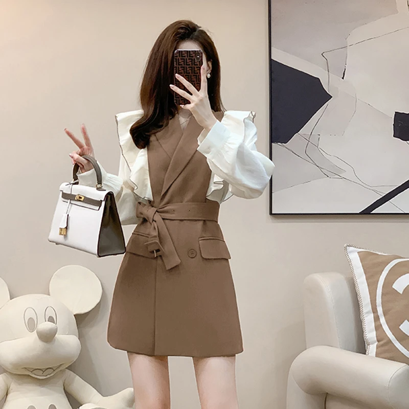 【密】御姐轻熟风连衣裙女小个子2025收腰设计感收腰显瘦裙子1948