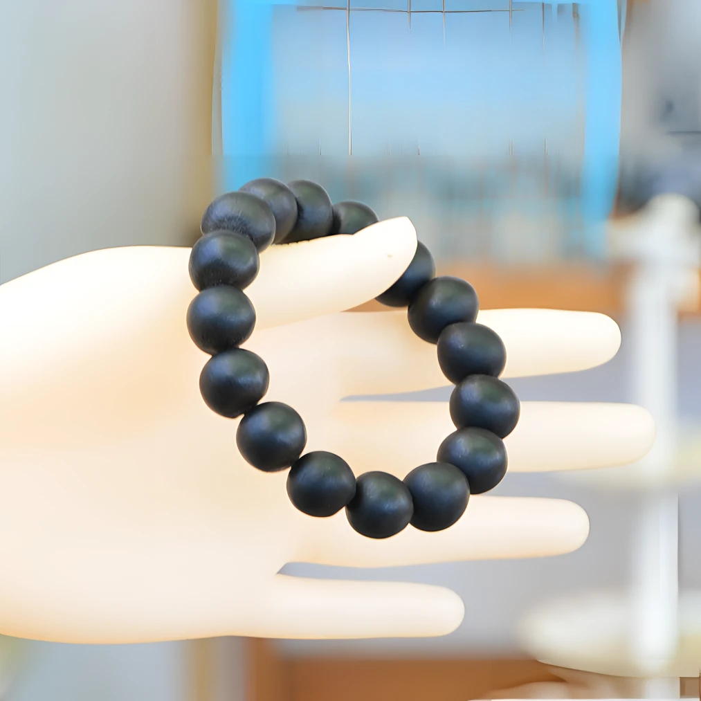 非金属纯天然元宝矮桩型黑色木患子无患子手串菩提生日礼物送男女