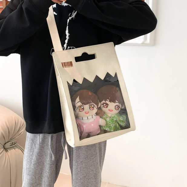 卓淘甄选日常透明吧唧漫展二次元小食量痛包手提单肩包女【德古拉】
