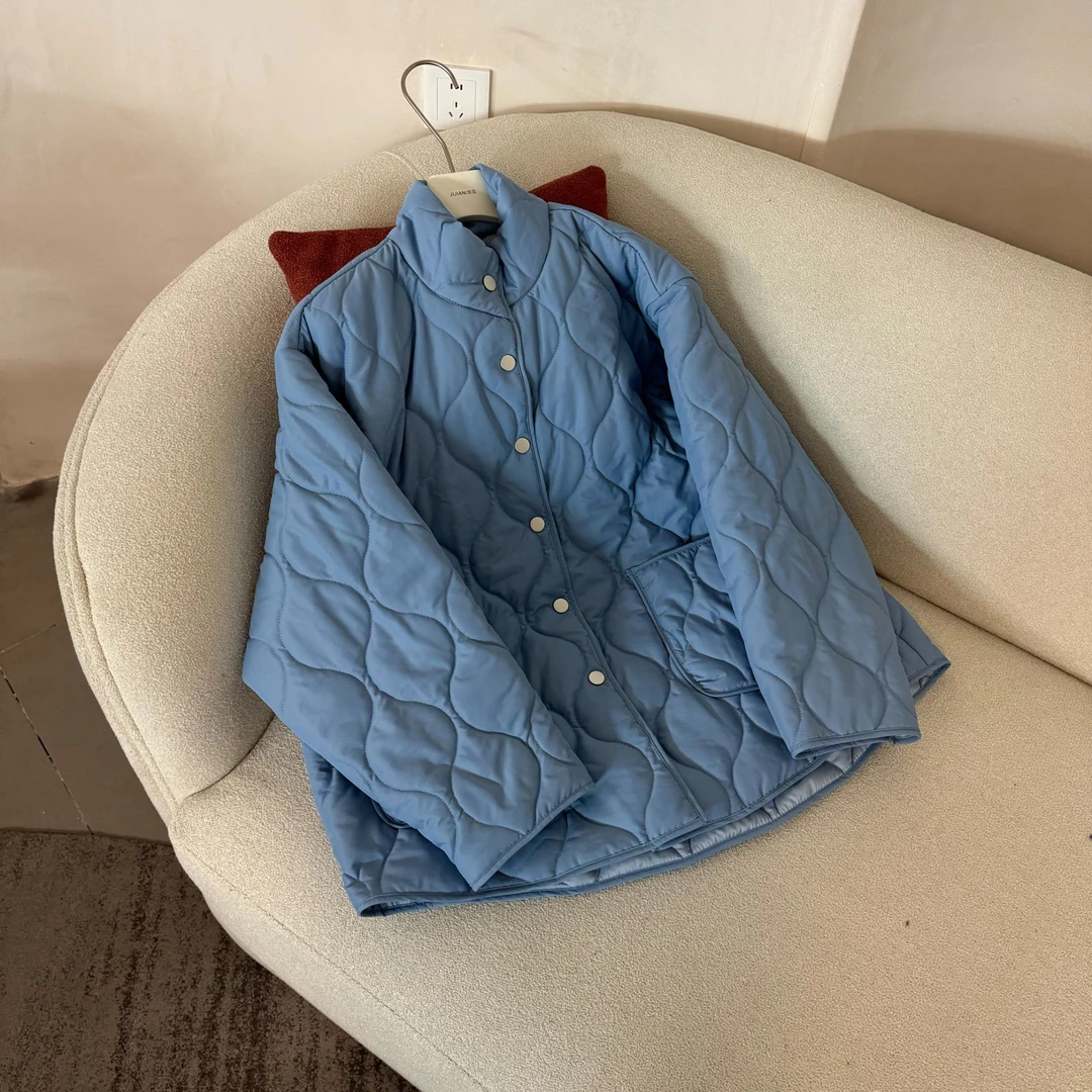 【DTWW大头韦韦】冬季蓝调显瘦时尚百搭棉衣外套915616