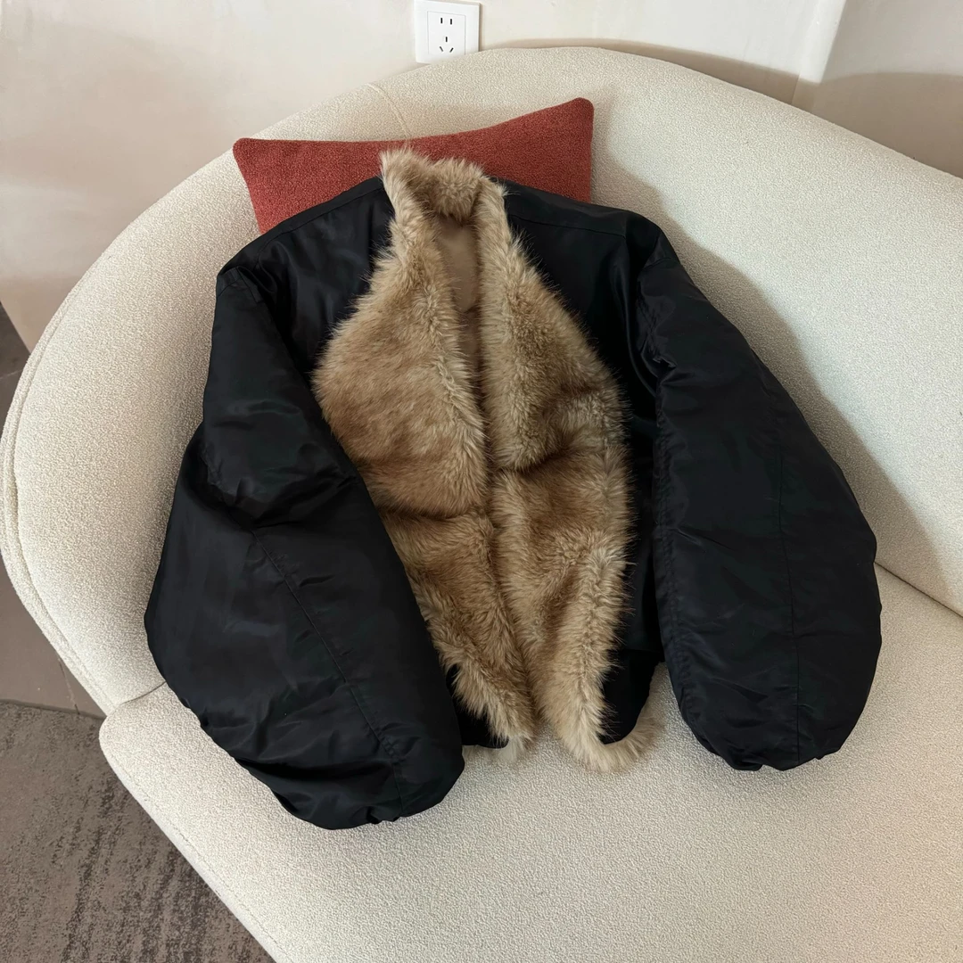 【DTWW大头韦韦】冬季大毛领舒适显瘦百搭棉衣外套915613