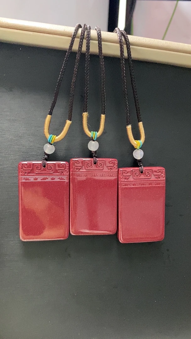 含辰砂工艺品（小何严选珠宝）A94朱砂多样性发一件尺寸约46/28/6