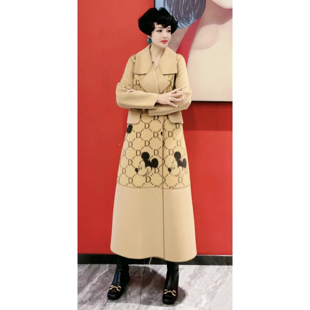 N72306 菲姐轻奢时尚气质百搭设计师洋气羊毛大衣