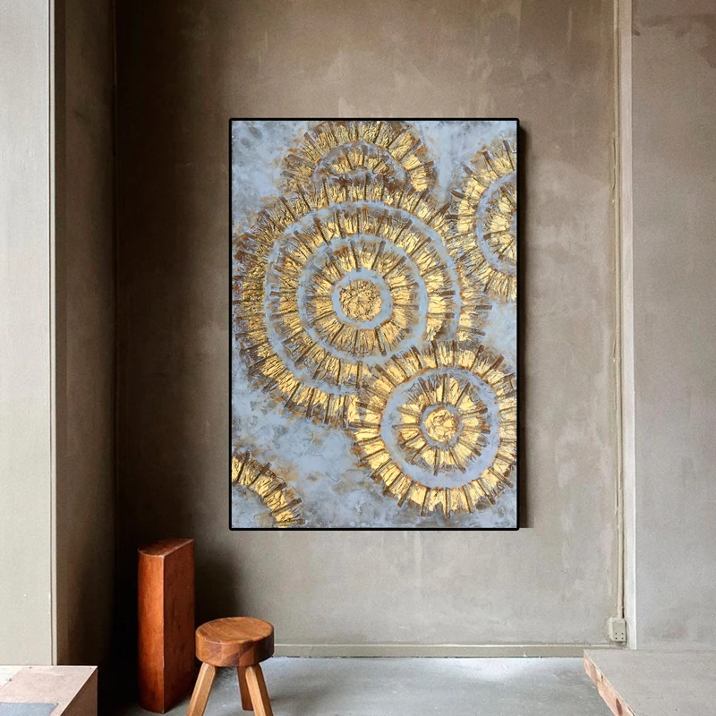 玄关装饰画过道走廊立体感砂岩肌理画抽象挂画高级感壁画定制油画