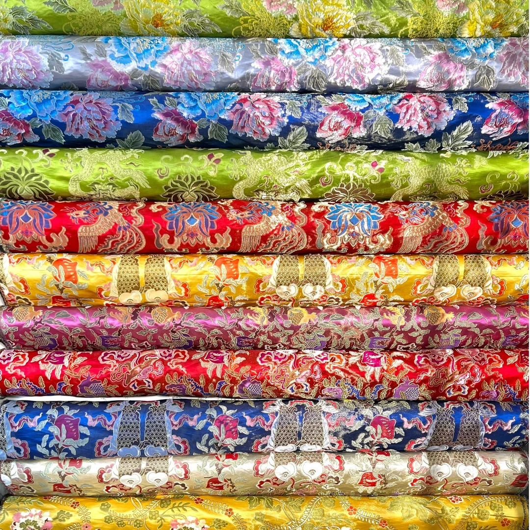 【云锦】2号车桑蚕丝真丝布料旗袍高端定制布料