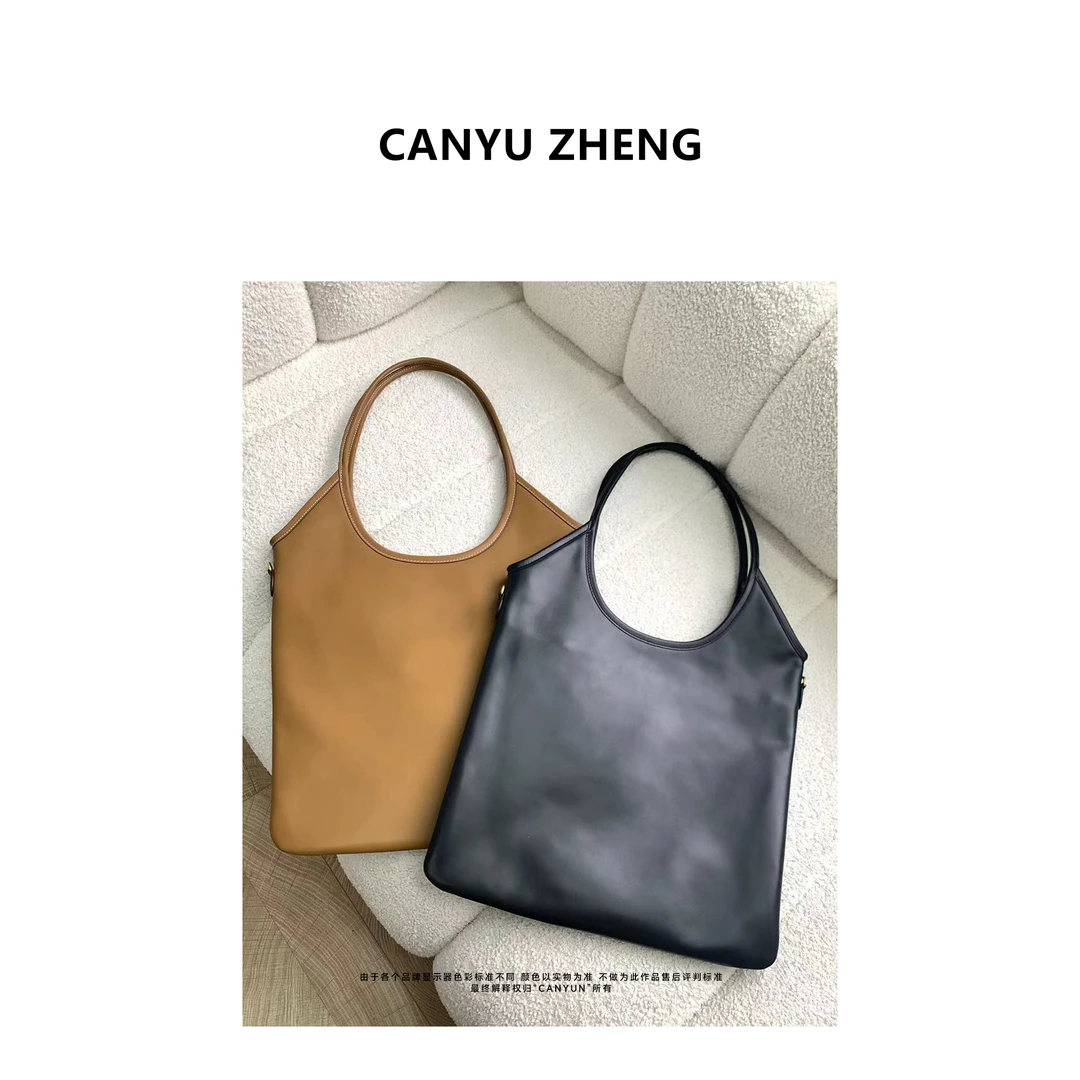CANYU秋冬精选 进口小牛皮百搭单肩托特包