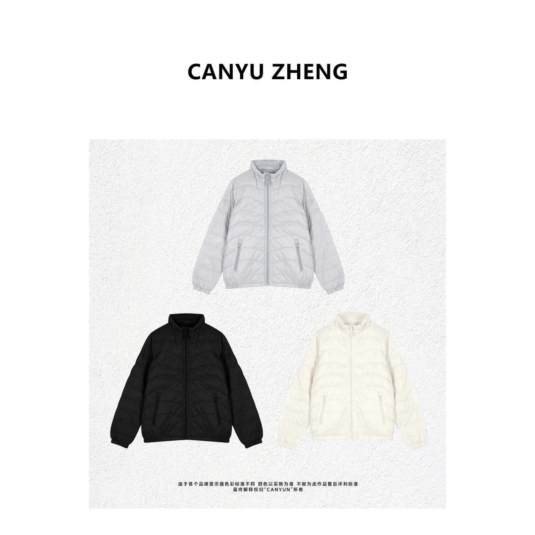 CANYU高端线 轻薄款 衔缝设计 进口90白鸭绒保暖羽绒服外套