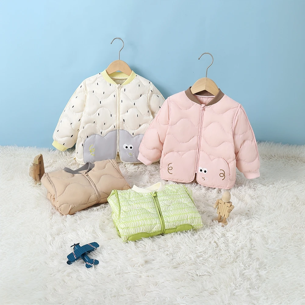 儿童轻薄白鸭绒羽绒服男童女童保暖洋气外套2025新款可爱萌趣造型