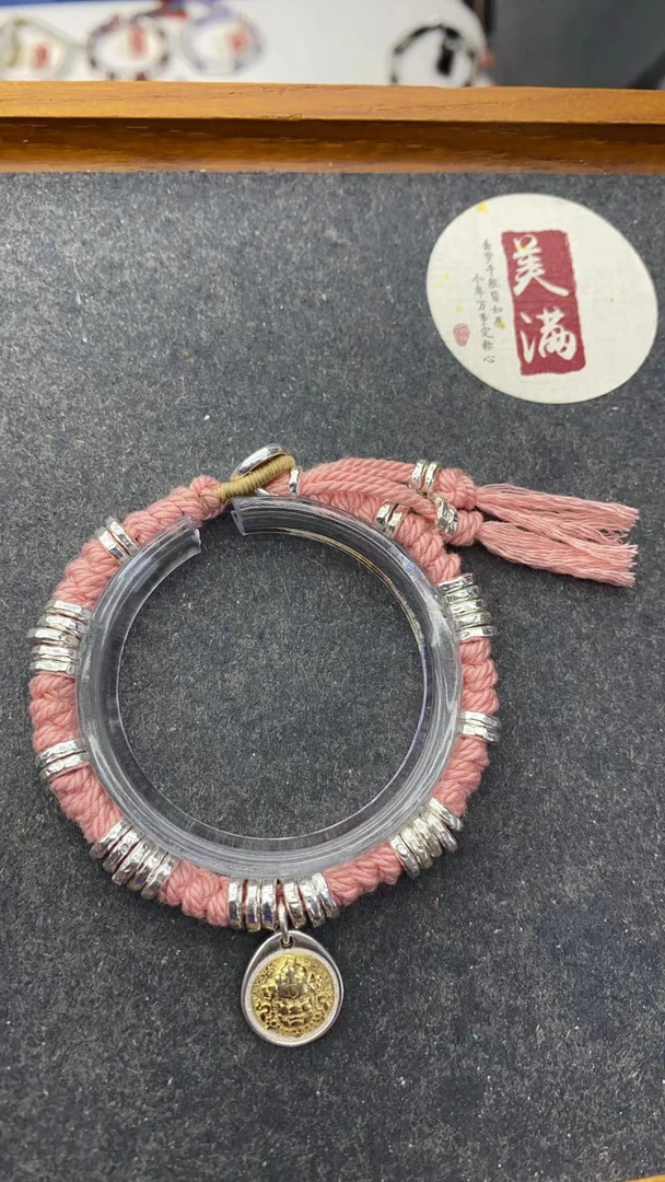 足银手链 手工999足银盘缠编织时尚饰品闺蜜春夏百搭浪漫手编轻奢