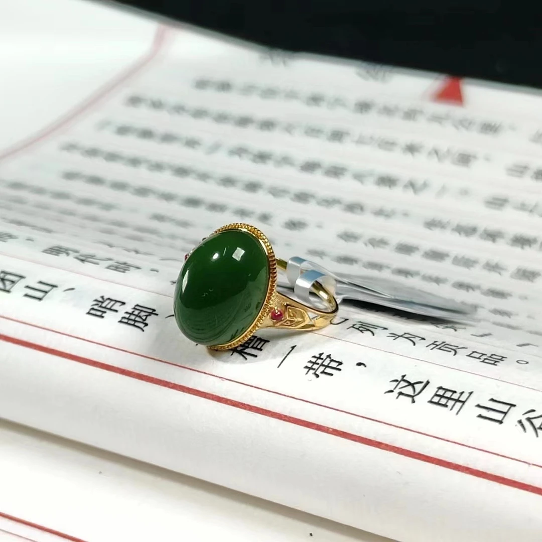 左边婷姐丨和田玉戒指 （Z1122)（多样性发）