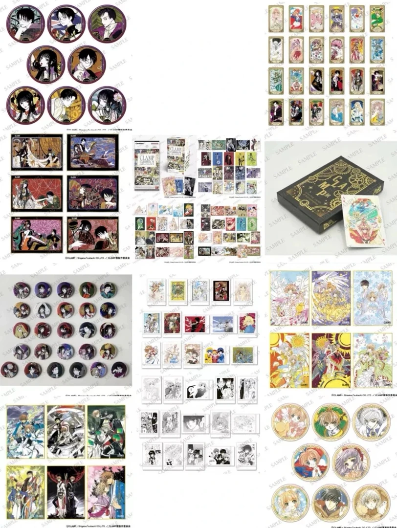 CLAMP原画展系列吧唧收藏卡魔卡少女樱四月一（两发包邮）代拆不退