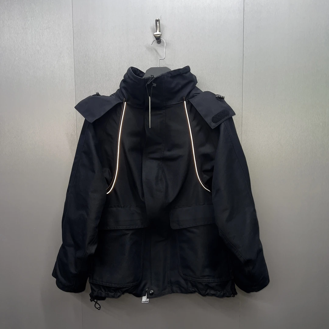 巴黎世家Balenciaga反光刺绣logo夹克外套/36/98新/发售价23700