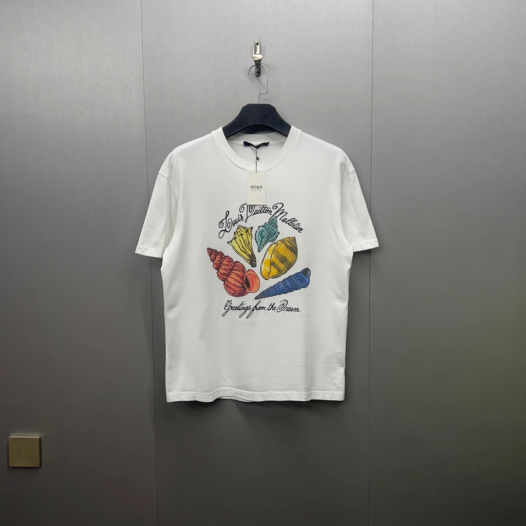 99新已干洗/Lv Louis Vuitton24新款刺绣Logo短袖/08247/M码/