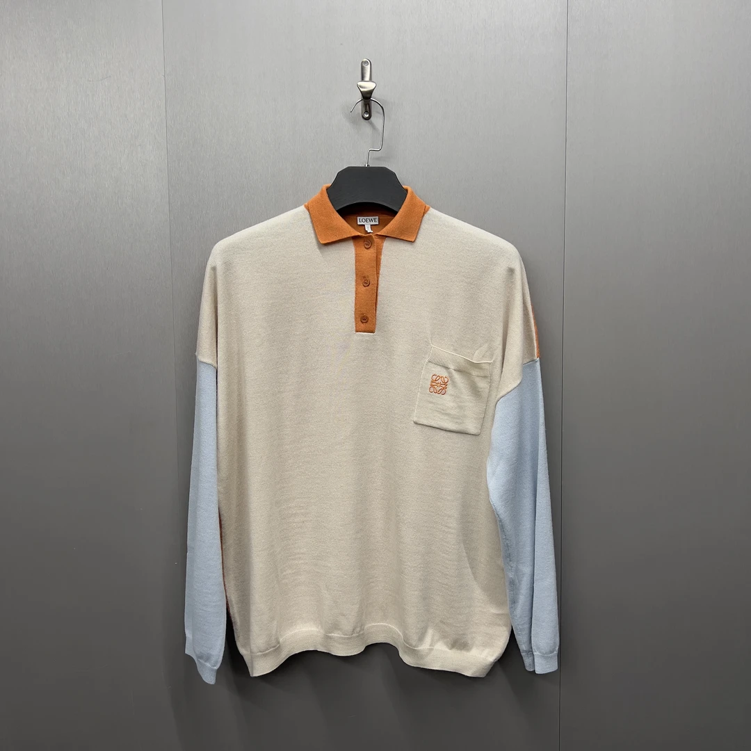 Loewe罗意威针织刺绣logo毛衣/Xs偏大宽松/98新/发售价6300