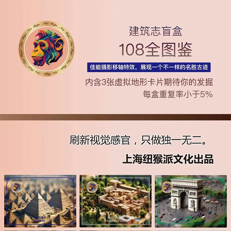 纽猴派全球地理建筑收藏卡（默认代拆）