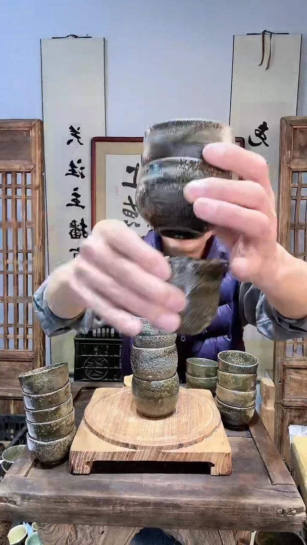 【闪购商品】白泥茶杯直筒闻香杯+2个圆形闻香杯