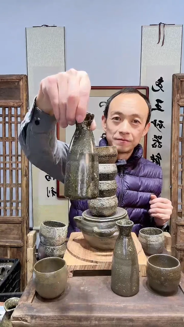 【闪购商品】白泥茶杯小酒壶
