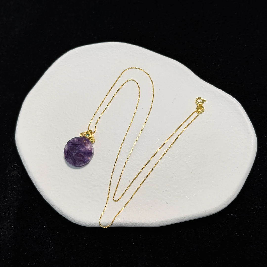 【无事牌】紫龙晶项链（天然珠宝多样性发其一）