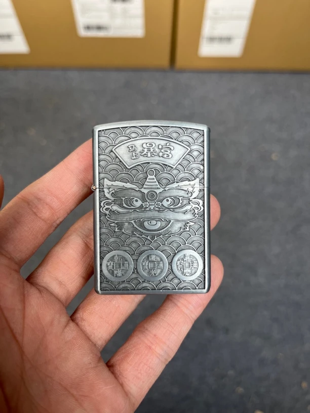 复古青铜合金煤油打火机高档盔甲小瑞兽送男士礼品ZK49-2