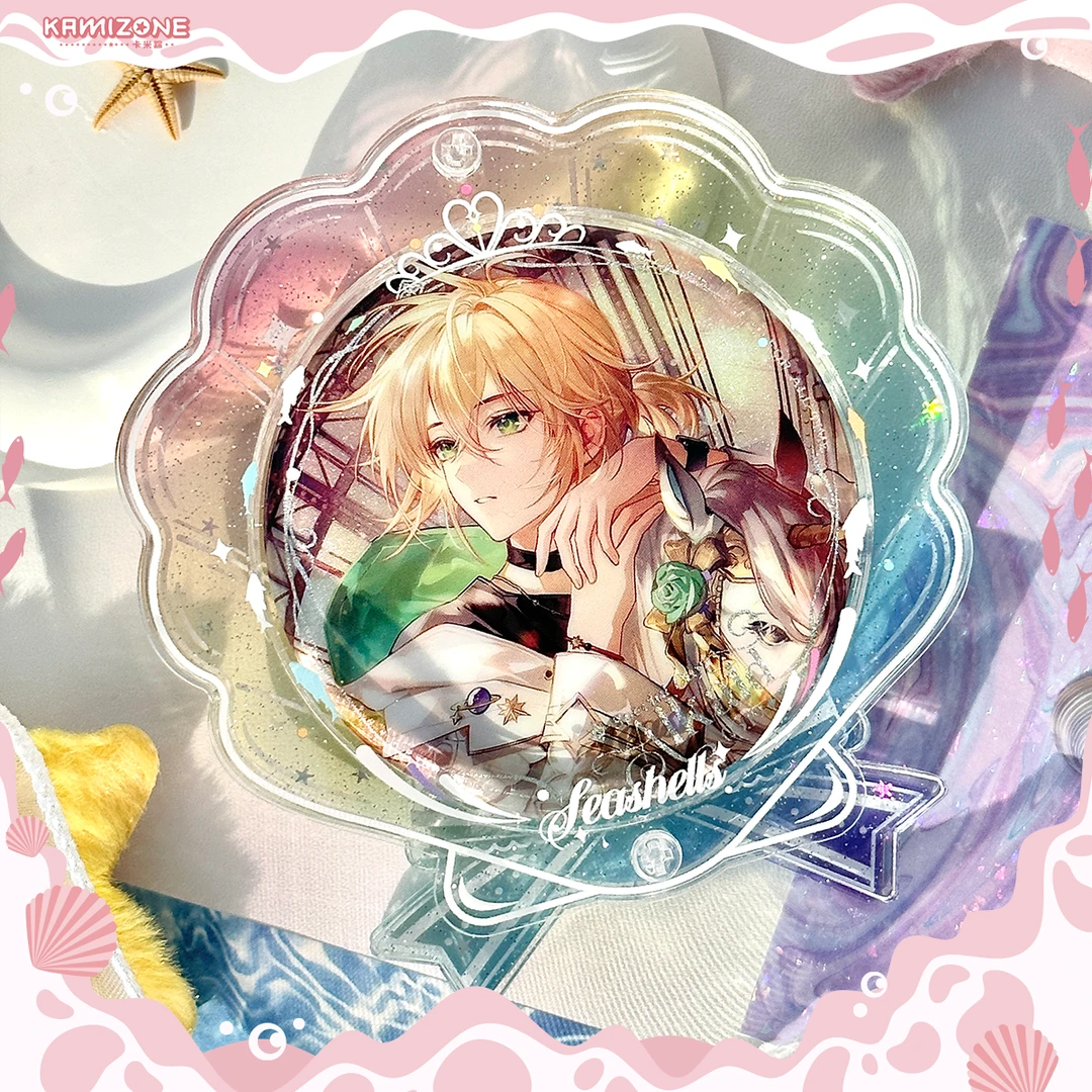 【卡米踪】海贝壳 大号 谷美亚克力吧唧砖徽章装饰框挂件谷子收纳