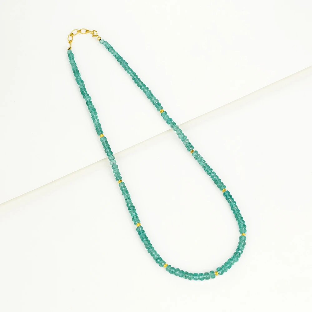 “霓虹”18K磷灰石项链（40+3）43843