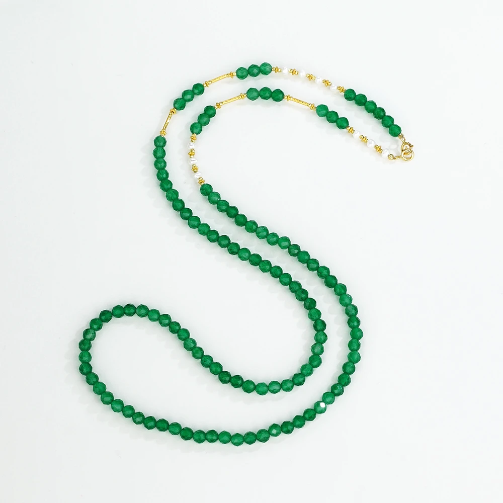 “诗漫”18K尖子生玛瑙百搭项链（60公分）43928