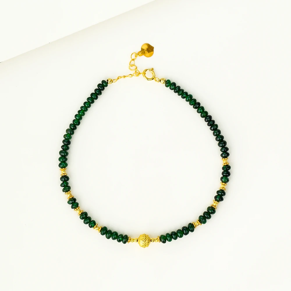 “风炫影”18K沙弗莱手链（15+3）42986