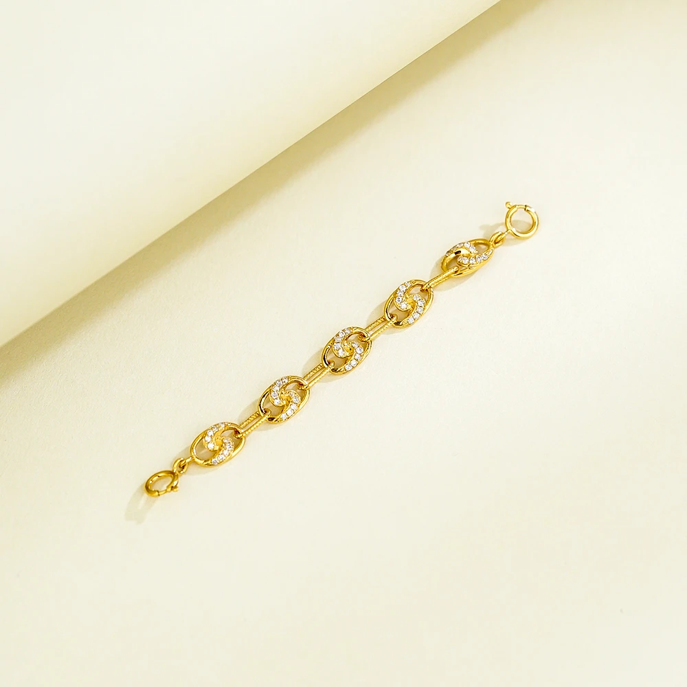 “星云”18K金钻石百搭万能扣延长链（5公分）42355