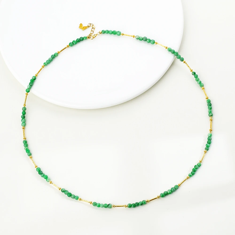 孤品18K翡翠百搭链（45+3）44024